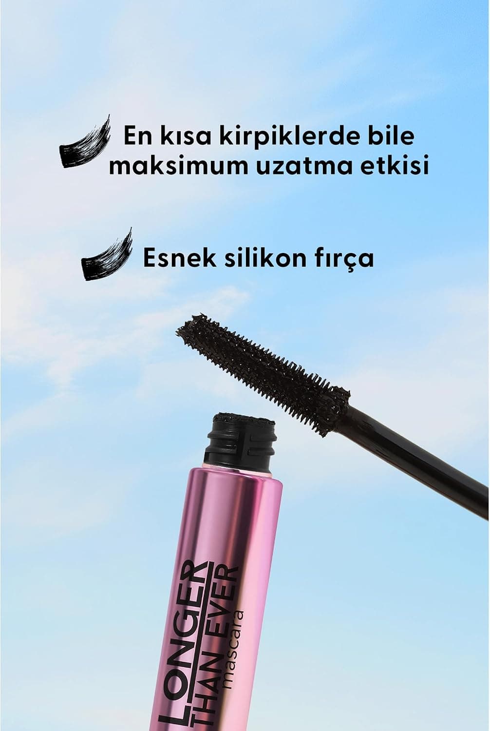 ریمل بلندکننده مژه Flormar با فرمول طبیعی مدل Longer Than Ever Mascara 001 Black 8682536067119 ریمل بلندکننده مژه Flormar با فرمول طبیعی مدل Longer Than Ever Mascara 001 Black 8682536067119