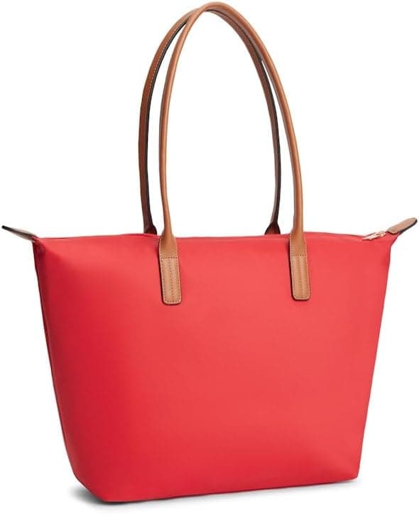 کیف دستی زنانه Tommy Hilfiger قرمز مدل POPETTE TOTE کیف دستی زنانه Tommy Hilfiger قرمز مدل POPETTE TOTE
