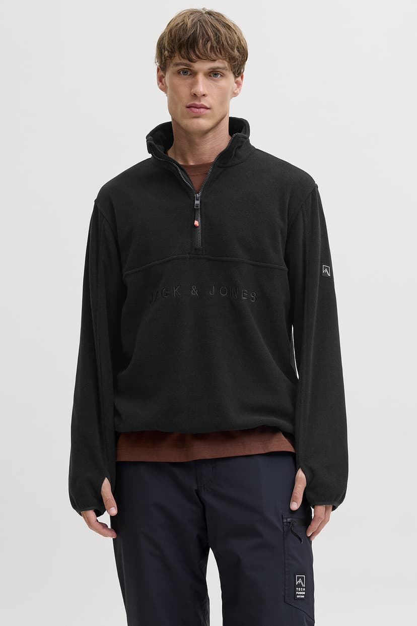 پولار مردانه Jack & Jones یقه زیپدار Alpes Half Fleece مدل 12284828 پولار مردانه Jack & Jones یقه زیپدار Alpes Half Fleece مدل 12284828