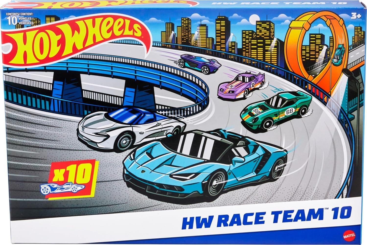 مجموعه ۱۰تایی خودروهای مسابقهای Hot Wheels مجموعه ۱۰تایی خودروهای مسابقهای Hot Wheels