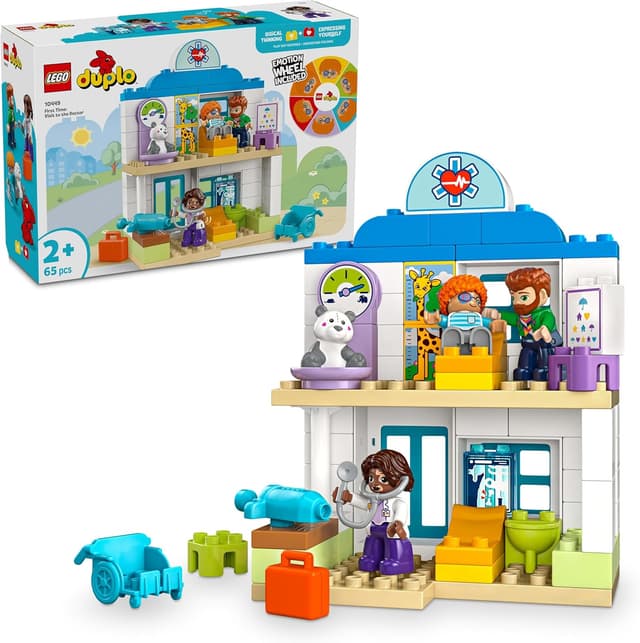 لگو 10449 DUPLO Town آموزشی برای کودکان 2 سال به بالا اولین ویزیت پزشک (65 قطعه) لگو 10449 DUPLO Town آموزشی برای کودکان 2 سال به بالا اولین ویزیت پزشک (65 قطعه)