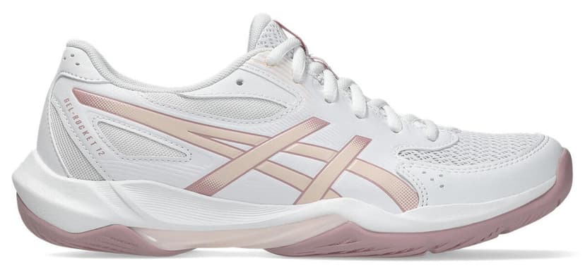 کفش والیبال زنانه Asics کرم/نقرهای خالص GEL-ROCKET 12 مدل 1072A119-103 کفش والیبال زنانه Asics کرم/نقرهای خالص GEL-ROCKET 12 مدل 1072A119-103