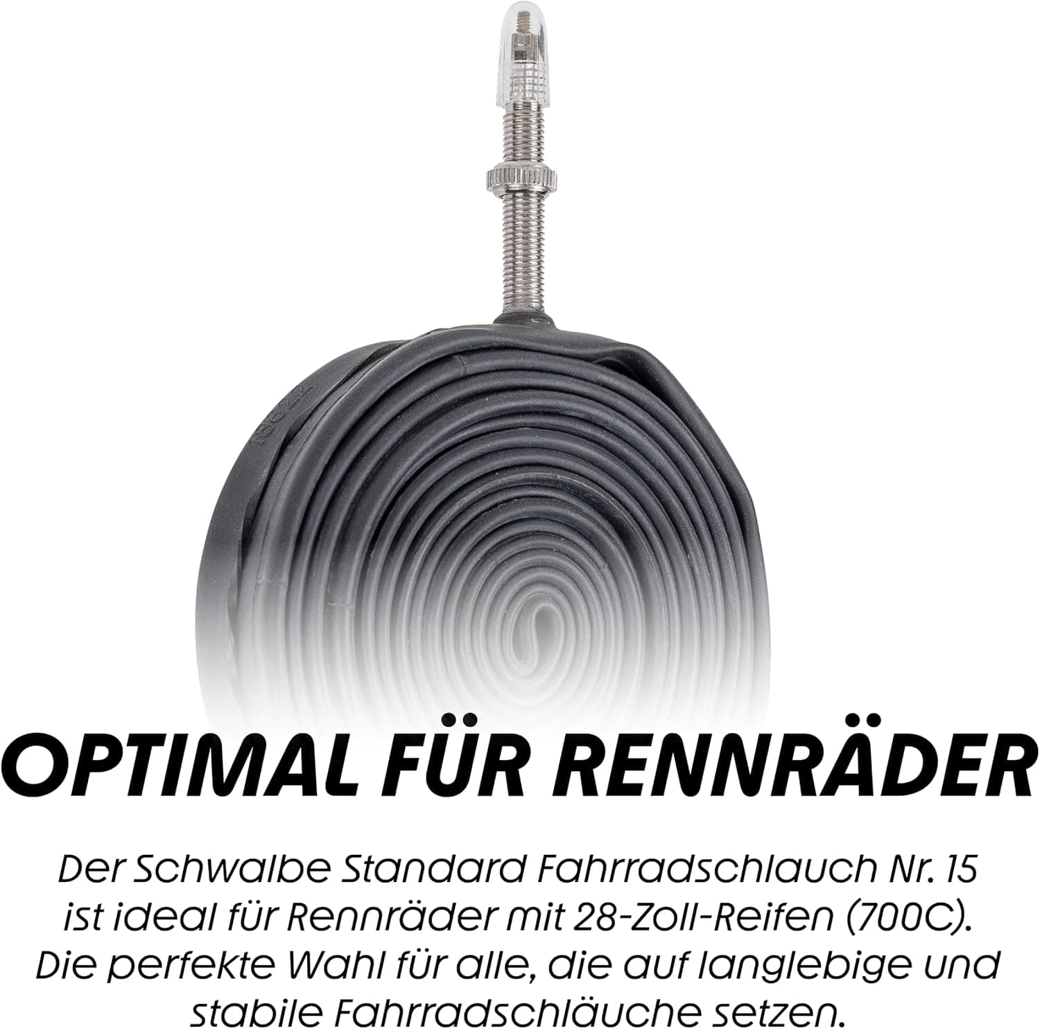 تیوپ Schwalbe سایز 700x18-28 با والف سوزنی 60mm تیوپ Schwalbe سایز 700x18-28 با والف سوزنی 60mm