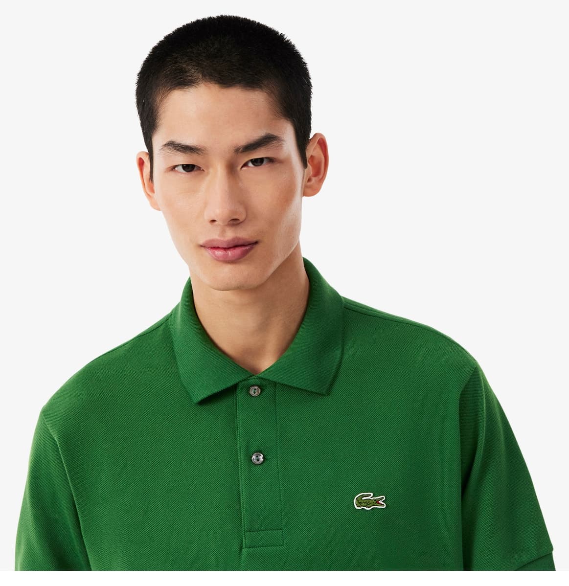 پولو مردانه Lacoste فیت کلاسیک سبز مدل L.12.12 پولو مردانه Lacoste فیت کلاسیک سبز مدل L.12.12