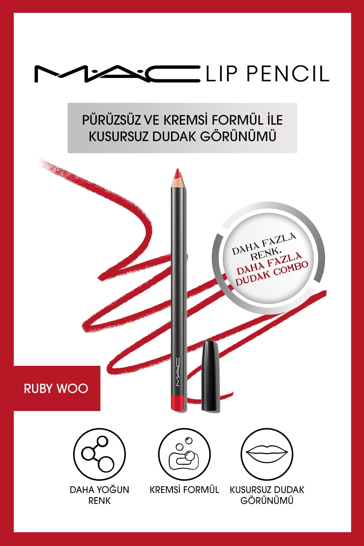 مداد لب Mac کرمی و ماندگار آلویی 1.45g مداد لب Mac کرمی و ماندگار آلویی 1.45g