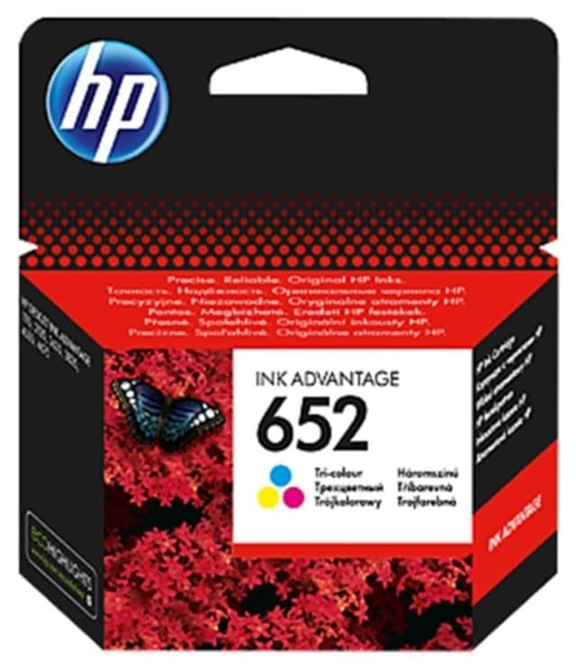کارتریج جوهر HP سه رنگ Ink Advantage مدل F6V24AE 652 کارتریج جوهر HP سه رنگ Ink Advantage مدل F6V24AE 652