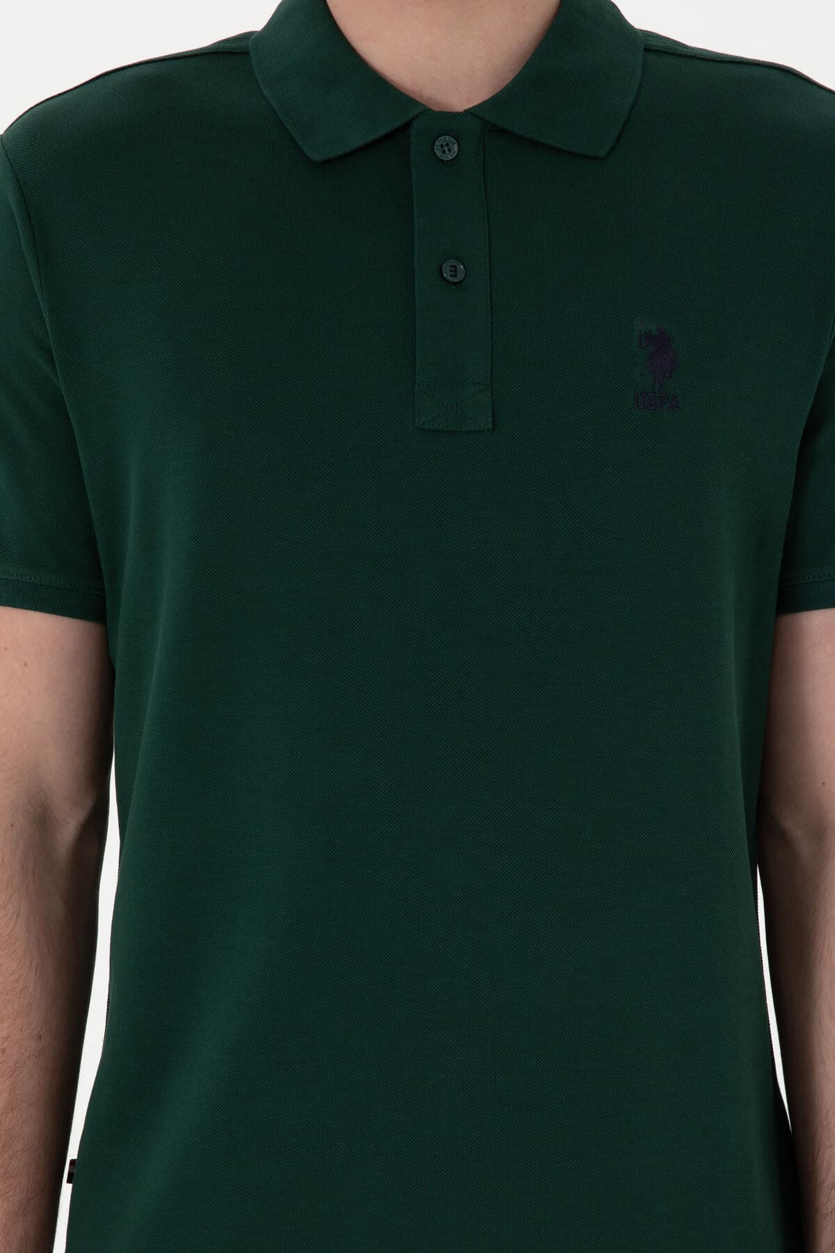 تیشرت مردانه U.S. Polo Assn. فیت معمولی یقه پولو سبز تیره مدل 50298031-VR079 تیشرت مردانه U.S. Polo Assn. فیت معمولی یقه پولو سبز تیره مدل 50298031-VR079