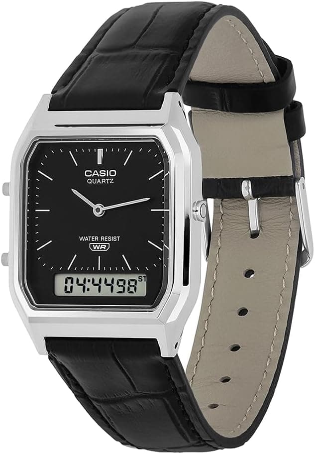 ساعت مچی یونیسکس Casio رترو آنالوگ/دیجیتال خاکستری مدل AQ-230EL-1ADF ساعت مچی یونیسکس Casio رترو آنالوگ/دیجیتال خاکستری مدل AQ-230EL-1ADF