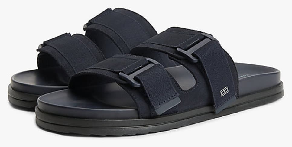 صندل مردانه Tommy Hilfiger جیری ترکیبی سگکدار مدل TH صندل مردانه Tommy Hilfiger جیری ترکیبی سگکدار مدل TH
