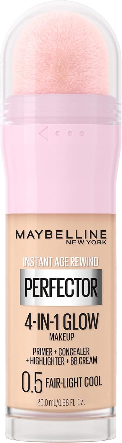 محصول آرایشی چهارکاره MAYBELLINE New York Instant Age Rewind Instant Perfector، پرایمر، کانسیلر، هایلایتر و BB Cream، رنگ Fair/Light Cool، 0.68 fl oz محصول آرایشی چهارکاره MAYBELLINE New York Instant Age Rewind Instant Perfector، پرایمر، کانسیلر، هایلایتر و BB Cream، رنگ Fair/Light Cool، 0.68 fl oz