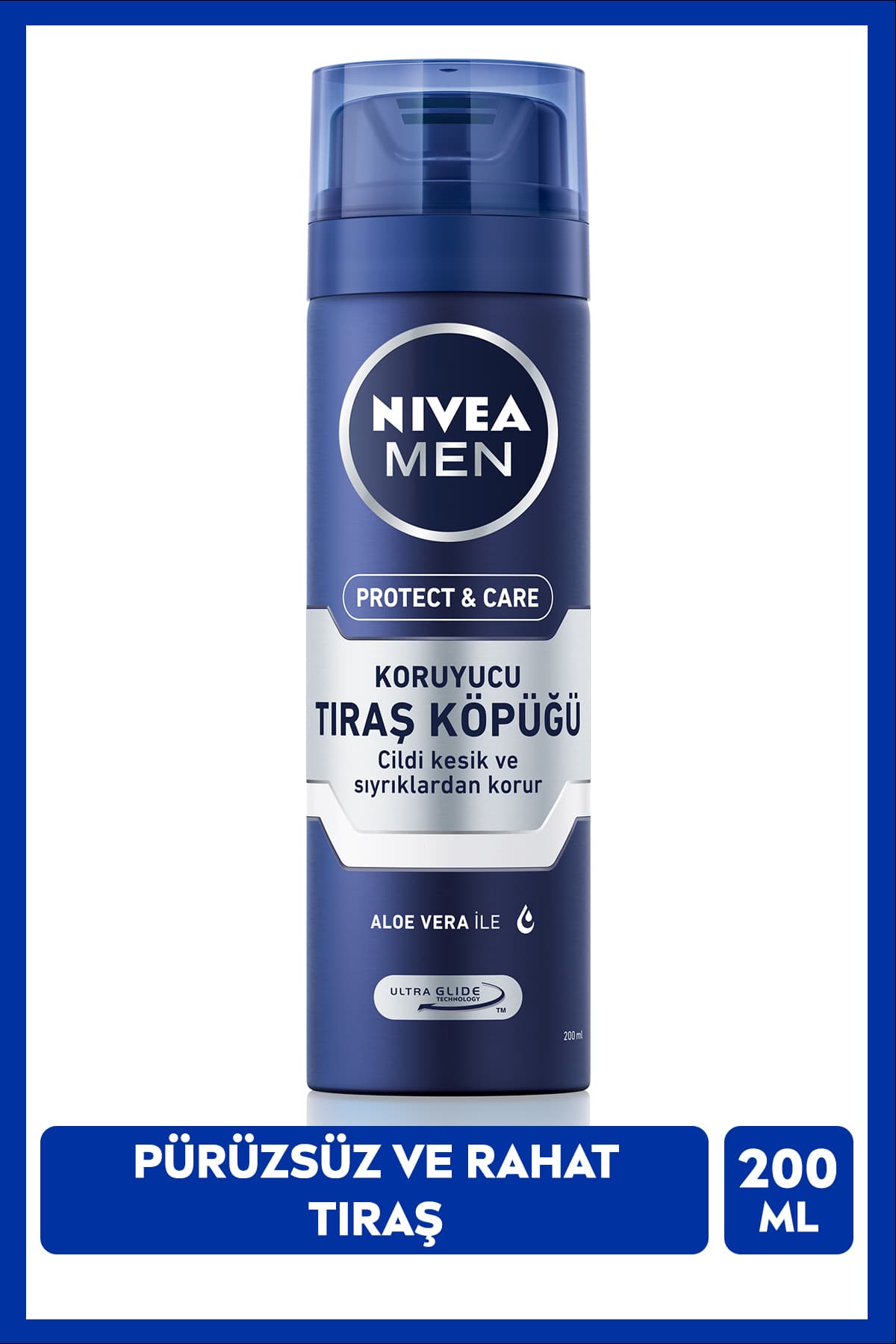 فوم اصلاح مردانه NIVEA Protect&care حاوی آلوئهورا 200ml فوم اصلاح مردانه NIVEA Protect&care حاوی آلوئهورا 200ml