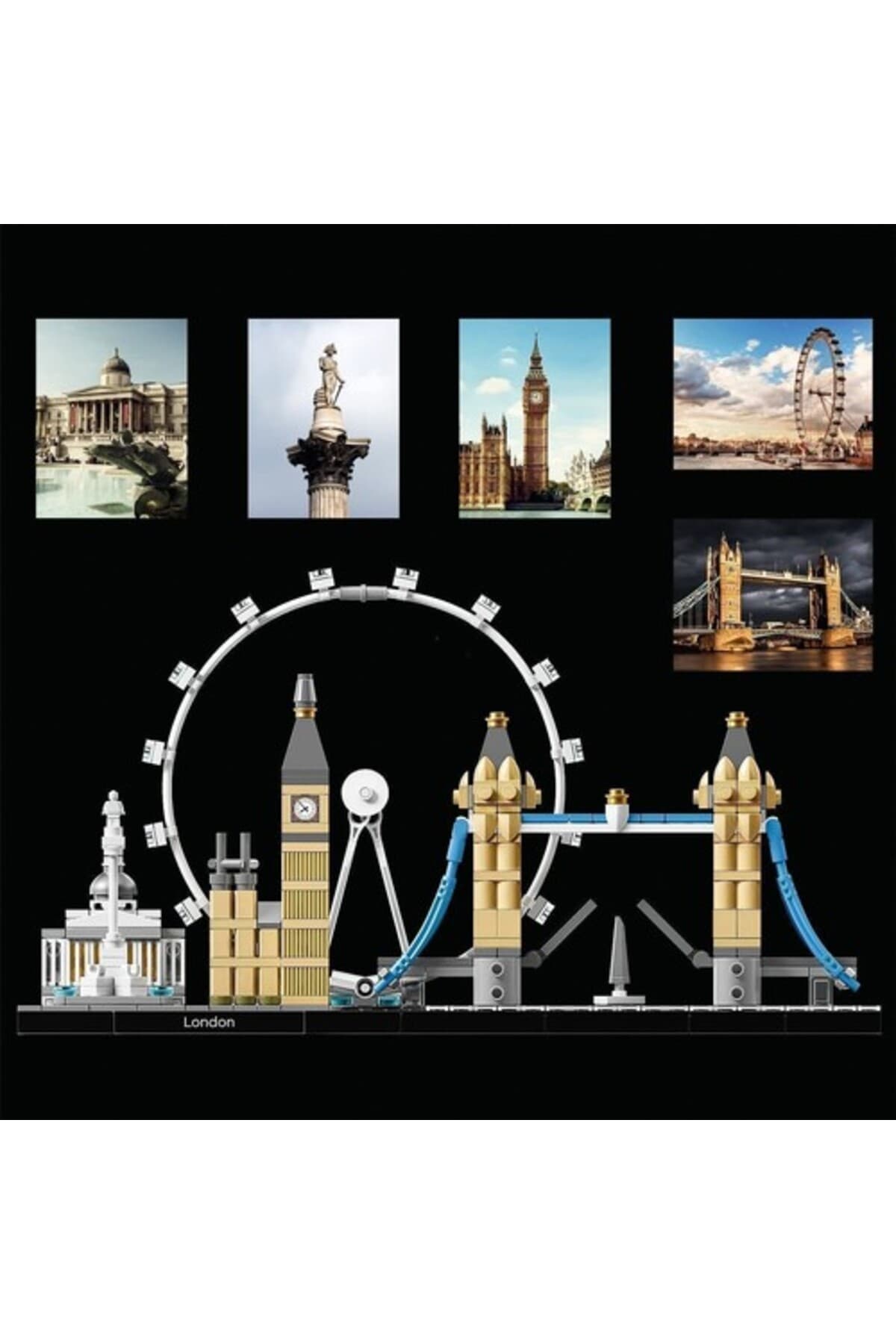 ست ساختنی بزرگسالان علاقهمند به سفر، معماری و تاریخ لگو Architecture لندن مدل 21034، 468 قطعه ست ساختنی بزرگسالان علاقهمند به سفر، معماری و تاریخ لگو Architecture لندن مدل 21034، 468 قطعه