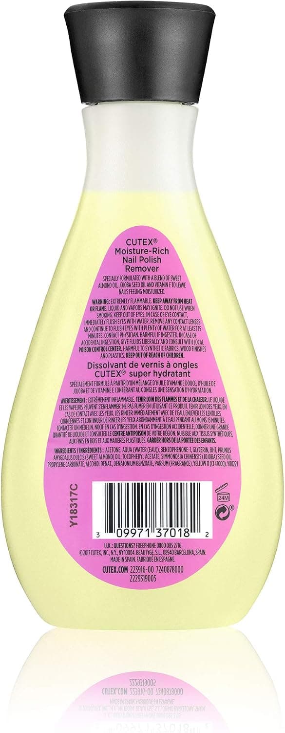 پاککننده لاک ناخن Cutex رطوبترسان با روغن بادام شیرین و جوجوبا 6.7 fl. oz. پاککننده لاک ناخن Cutex رطوبترسان با روغن بادام شیرین و جوجوبا 6.7 fl. oz.