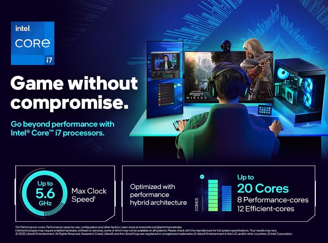 پردازنده Intel Core i7-14700K 3.40GHz 20 هسته 28MB کش L3 سوکت 1700 پردازنده Intel Core i7-14700K 3.40GHz 20 هسته 28MB کش L3 سوکت 1700