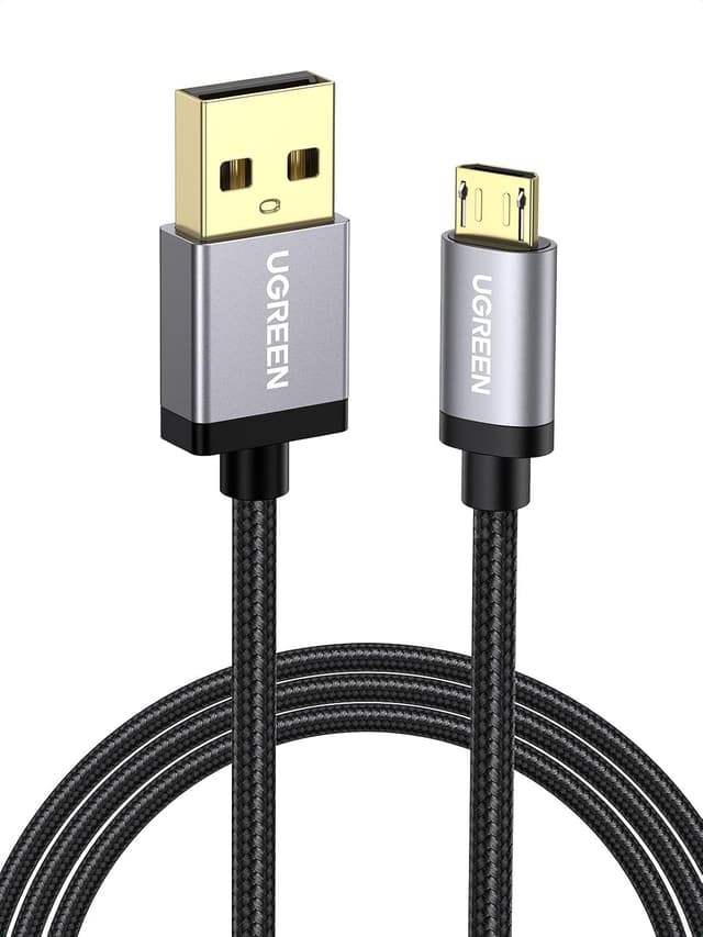 کابل میکرو USB مردانه UGREEN با طول 1M و شارژ سریع 18 وات کابل میکرو USB مردانه UGREEN با طول 1M و شارژ سریع 18 وات