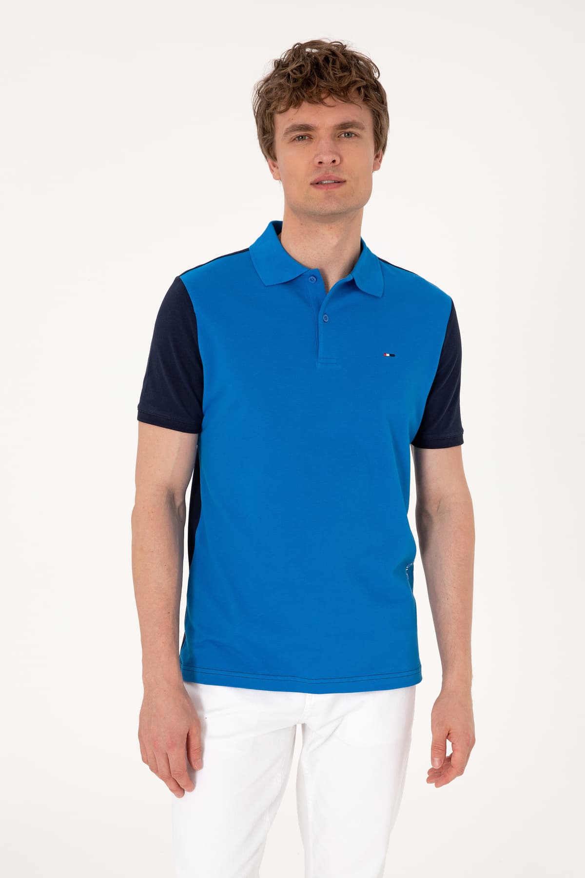 تیشرت مردانه U.S. Polo Assn. فیت معمولی سرمهای یقه پولو مدل 50306790-VR033 تیشرت مردانه U.S. Polo Assn. فیت معمولی سرمهای یقه پولو مدل 50306790-VR033