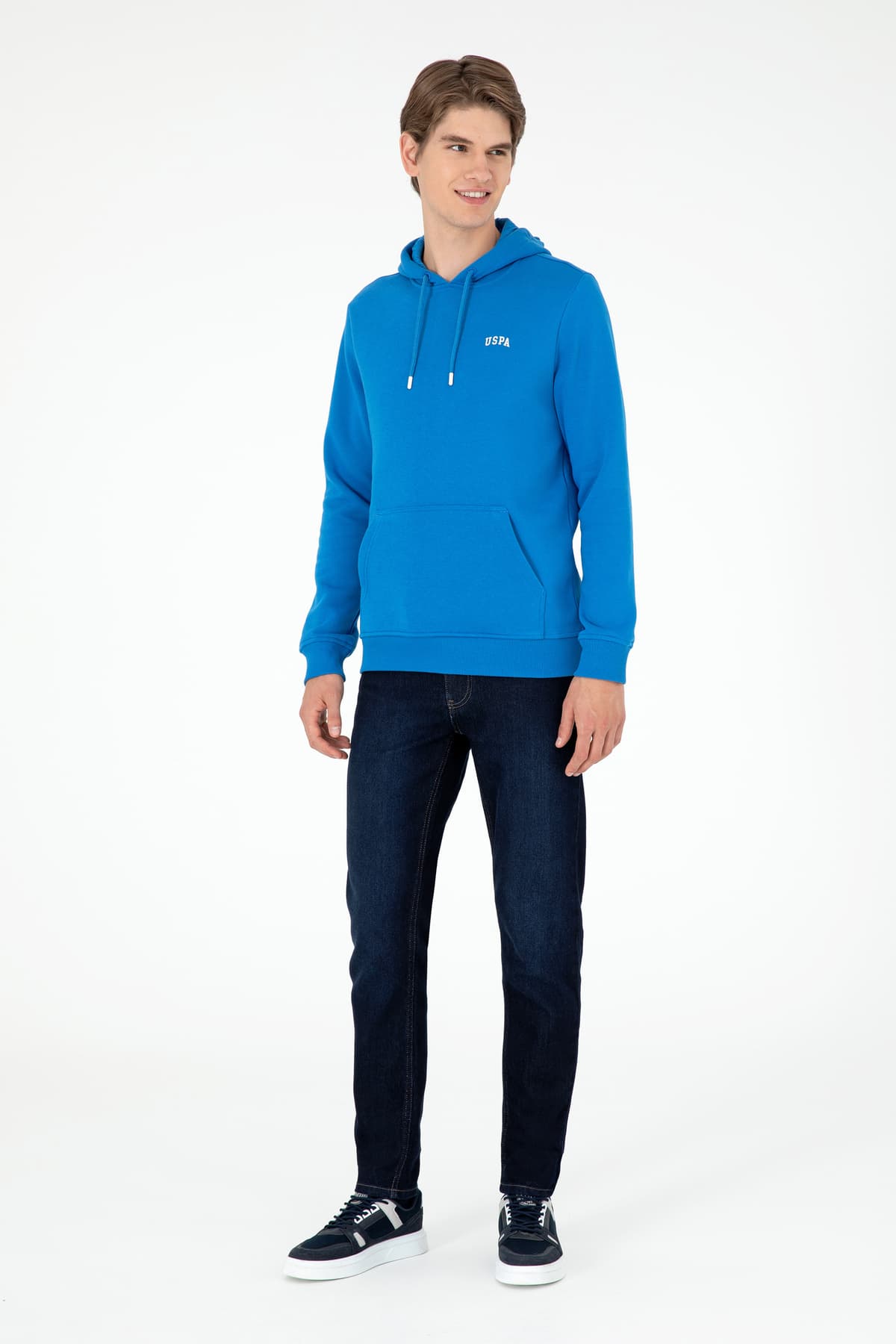 سویشرت کلاهدار مردانه U.S. Polo Assn. آبی کبالتی داخل کرکدار مدل 50295176-VR077 سویشرت کلاهدار مردانه U.S. Polo Assn. آبی کبالتی داخل کرکدار مدل 50295176-VR077