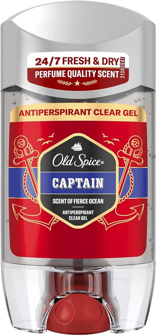 دئودورانت ژلی ضدتعریق شفاف Old Spice Captain 70 ml دئودورانت ژلی ضدتعریق شفاف Old Spice Captain 70 ml