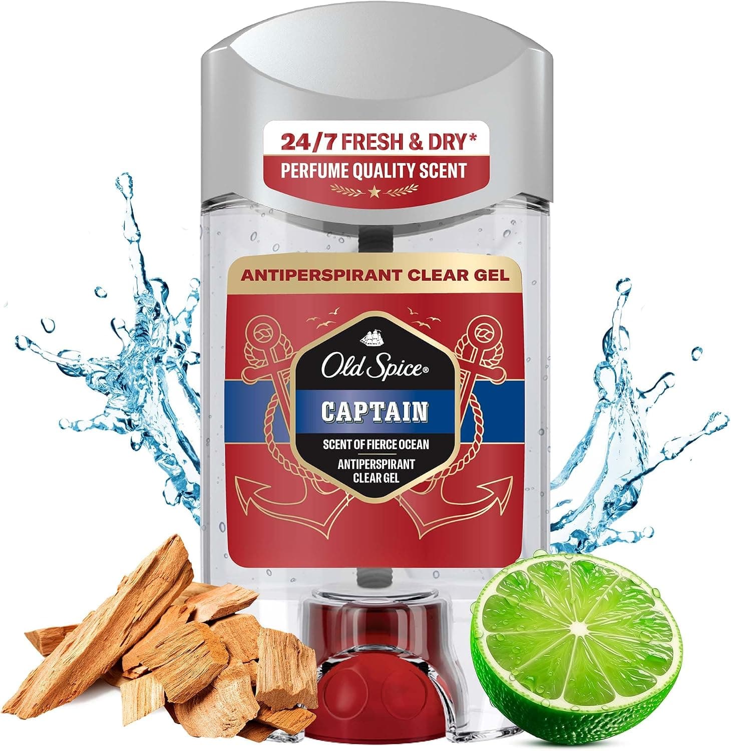 دئودورانت ژلی ضدتعریق شفاف Old Spice Captain 70 ml دئودورانت ژلی ضدتعریق شفاف Old Spice Captain 70 ml