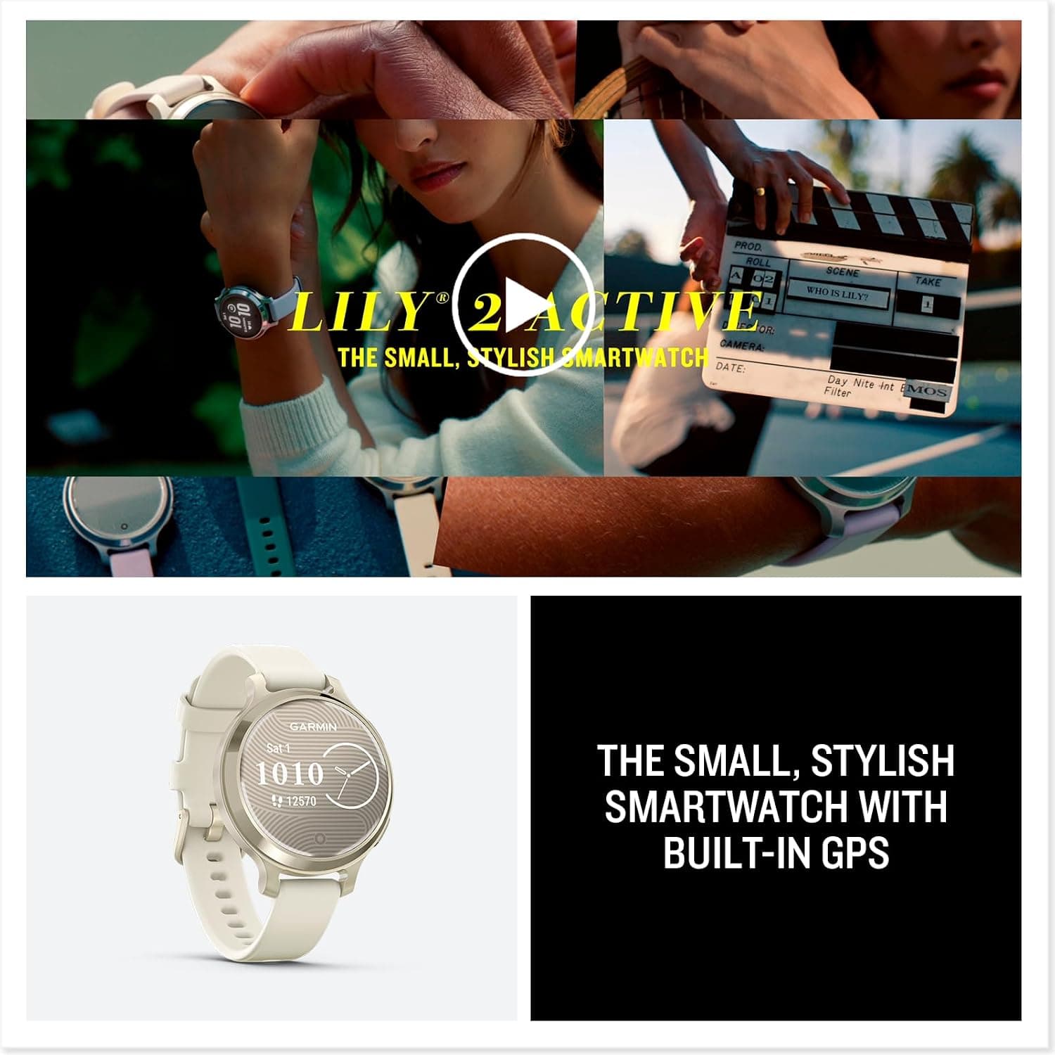 ساعت هوشمند زنانه Garmin Lily 2 Active با GPS و نمایشگر مخفی 38mm استخوانی ساعت هوشمند زنانه Garmin Lily 2 Active با GPS و نمایشگر مخفی 38mm استخوانی