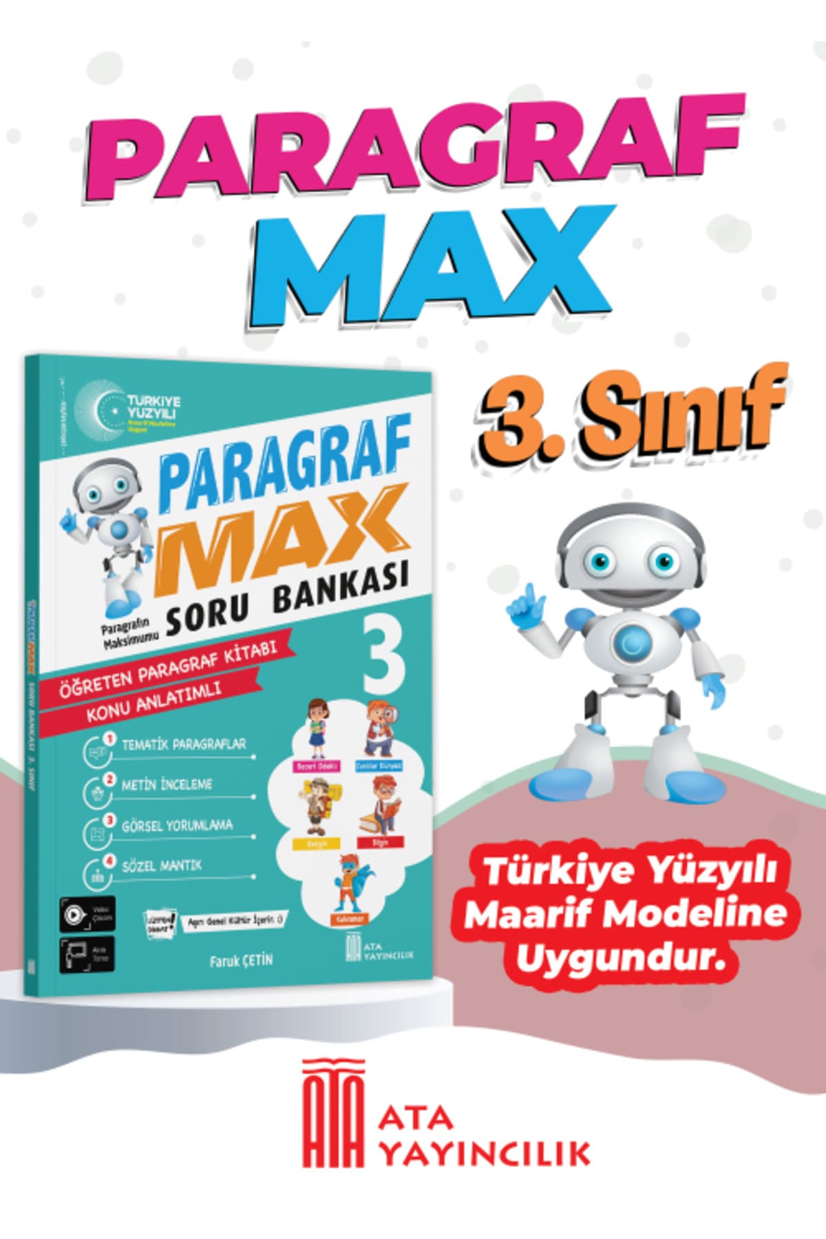 کتاب کلاس سوم Ata Yayıncılık Paragraf Max کتاب کلاس سوم Ata Yayıncılık Paragraf Max