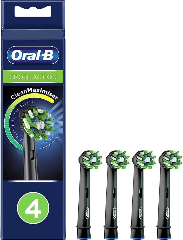 سری یدک مسواک برقی Oral-B Crossaction مشکی 4 عددی سری یدک مسواک برقی Oral-B Crossaction مشکی 4 عددی