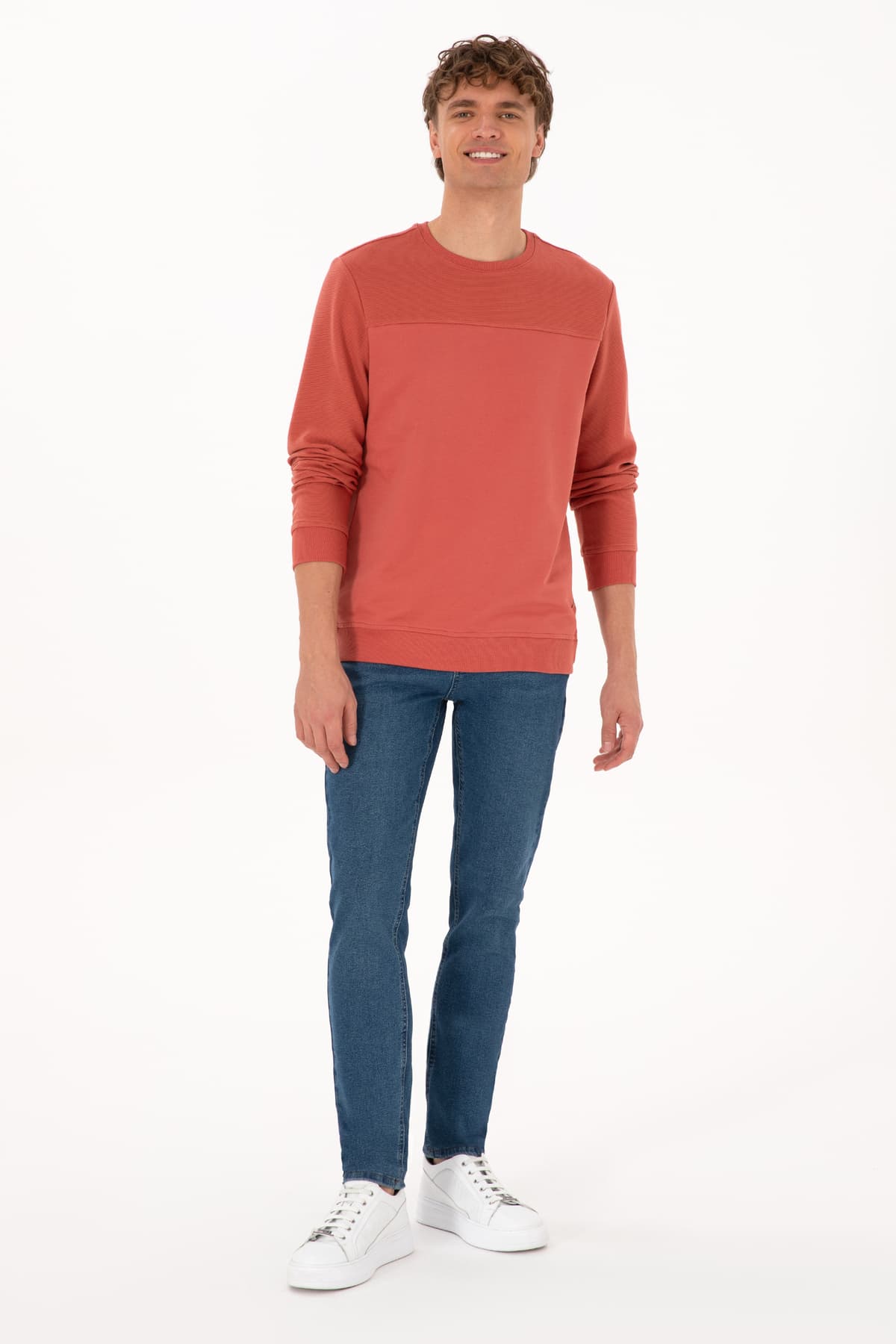 سوئیشرت مردانه U.S. Polo Assn. فیت معمولی صورتی خاکی نازک مدل 50315455-VR026 سوئیشرت مردانه U.S. Polo Assn. فیت معمولی صورتی خاکی نازک مدل 50315455-VR026