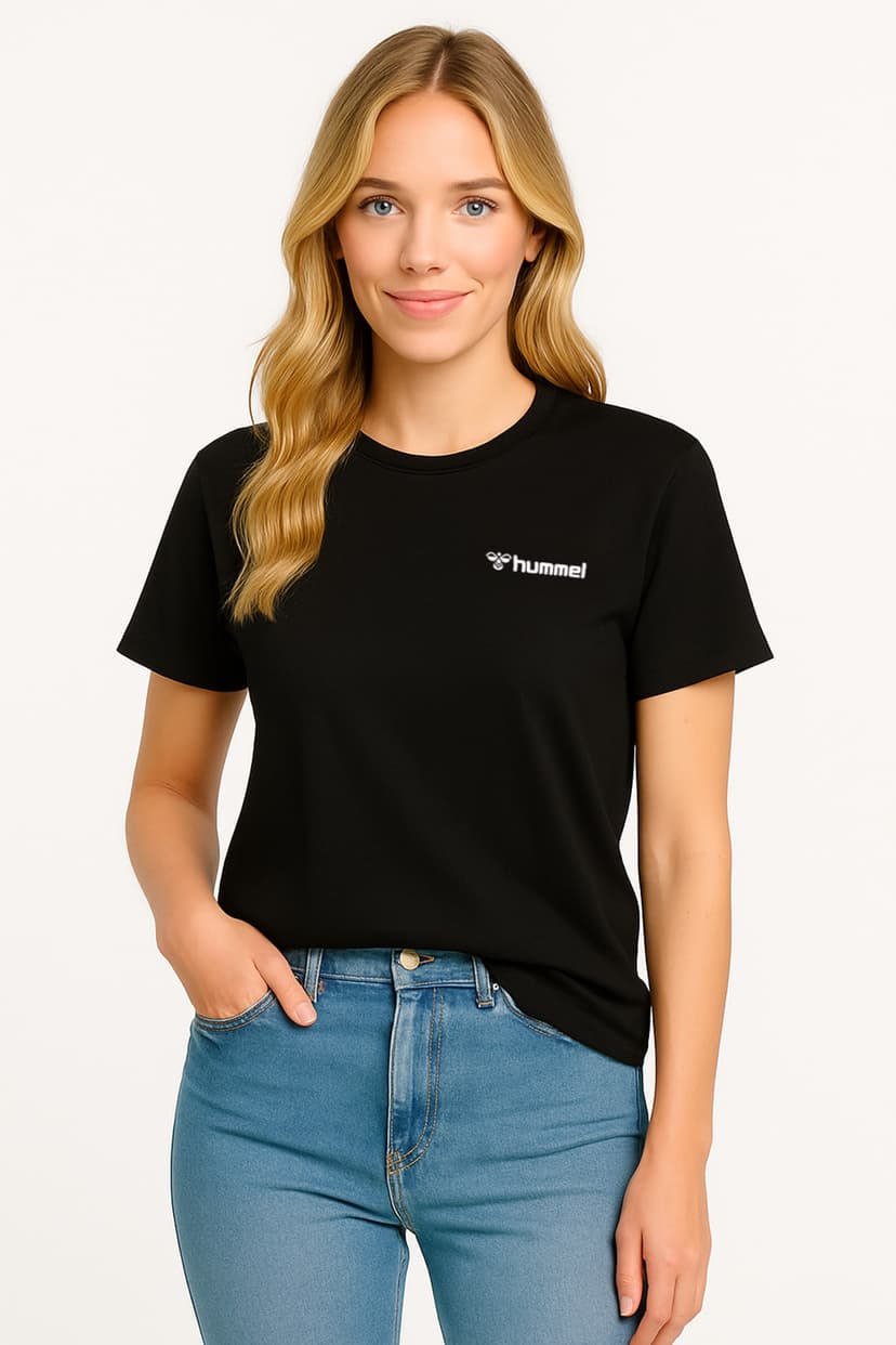 تیشرت زنانه hummel روزمره ساده مشکی مدل Jullianna 912391-2001 تیشرت زنانه hummel روزمره ساده مشکی مدل Jullianna 912391-2001
