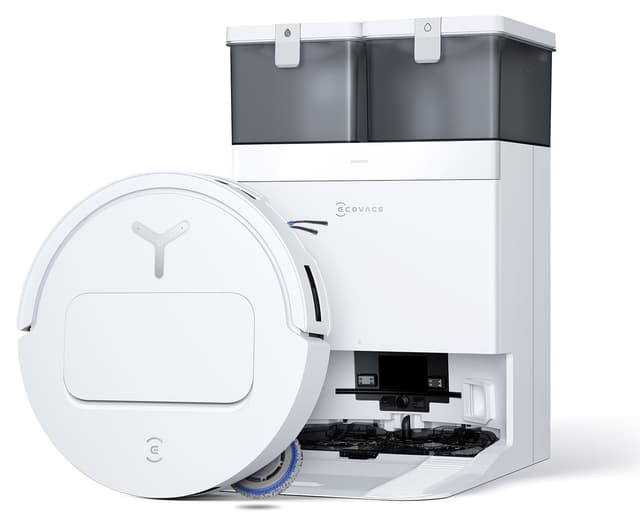 جارو رباتیک هوشمند Ecovacs با ایستگاه تخلیه زباله، قدرت مکش 25,000Pa و طراحی فوقالعاده باریک 81mm مدل T50S Omni جارو رباتیک هوشمند Ecovacs با ایستگاه تخلیه زباله، قدرت مکش 25,000Pa و طراحی فوقالعاده باریک 81mm مدل T50S Omni