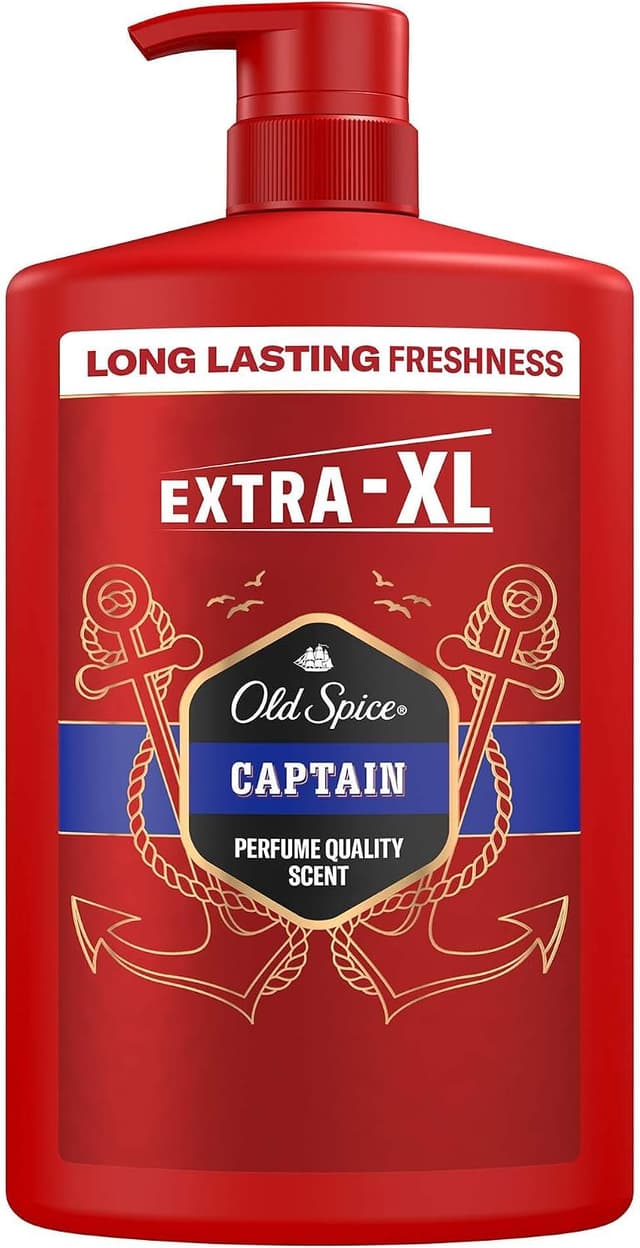 ژل دوش و شامپو مردانه Old Spice Captain حجم 1000 ml ژل دوش و شامپو مردانه Old Spice Captain حجم 1000 ml