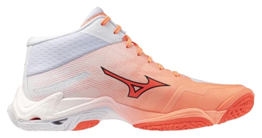 کفش والیبال مردانه Mizuno Wave Lightning Elite MID نارنجی سفید کفش والیبال مردانه Mizuno Wave Lightning Elite MID نارنجی سفید