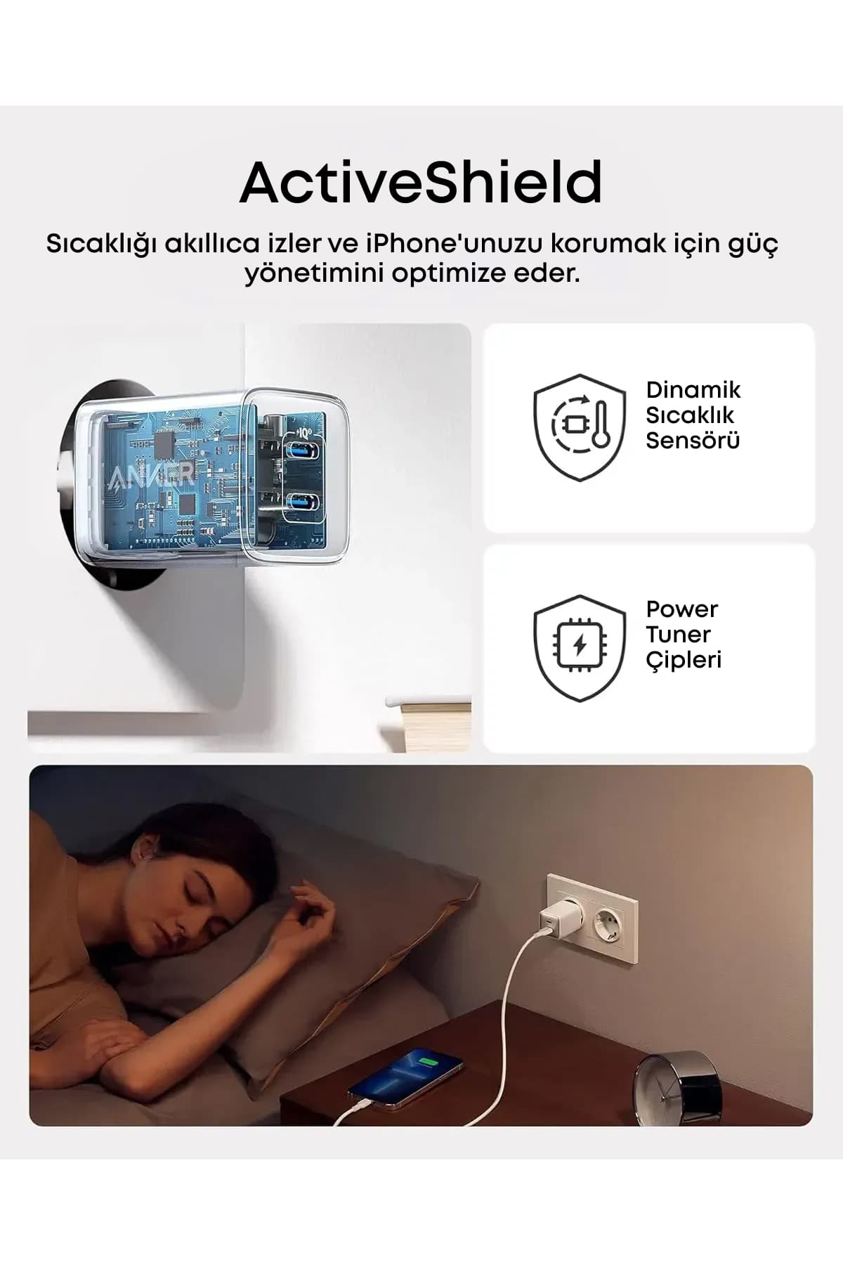 شارژر Anker Nano 521 با توان 40W، PIQ 3.0، دو درگاه USB-C، سفید مدل A2038 شارژر Anker Nano 521 با توان 40W، PIQ 3.0، دو درگاه USB-C، سفید مدل A2038