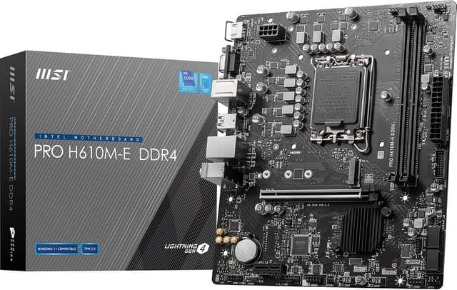 مادربرد MSI مدل PRO H610M-E با پشتیبانی از پردازندههای اینتل نسل ۱۲ مادربرد MSI مدل PRO H610M-E با پشتیبانی از پردازندههای اینتل نسل ۱۲