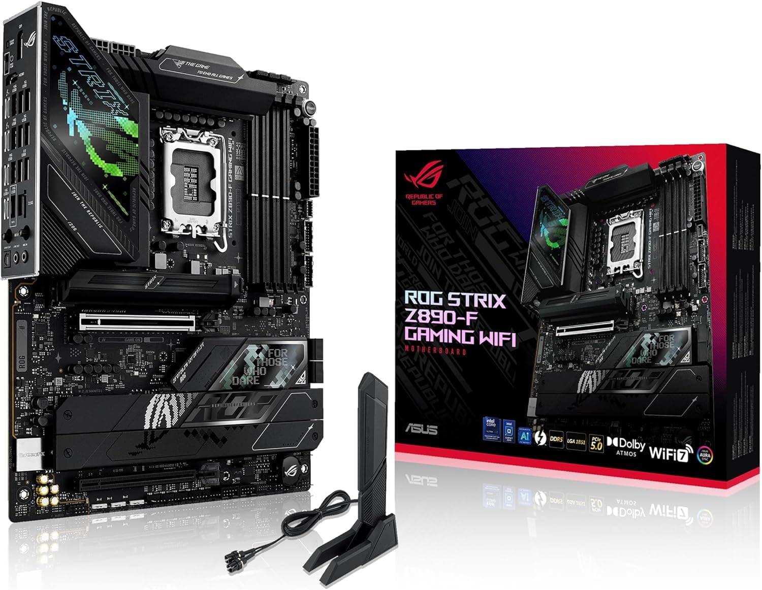 مادربرد ASUS مدل ROG STRIX Z890-F GAMING WIFI سوکت LGA 1851 مشکی مادربرد ASUS مدل ROG STRIX Z890-F GAMING WIFI سوکت LGA 1851 مشکی