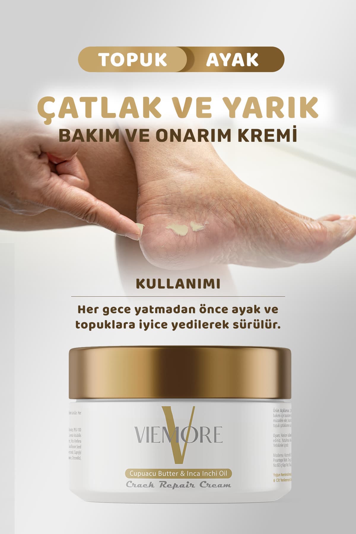 کرم ترمیمکننده ترک پاشنه و پا Viemore 100ml کرم ترمیمکننده ترک پاشنه و پا Viemore 100ml