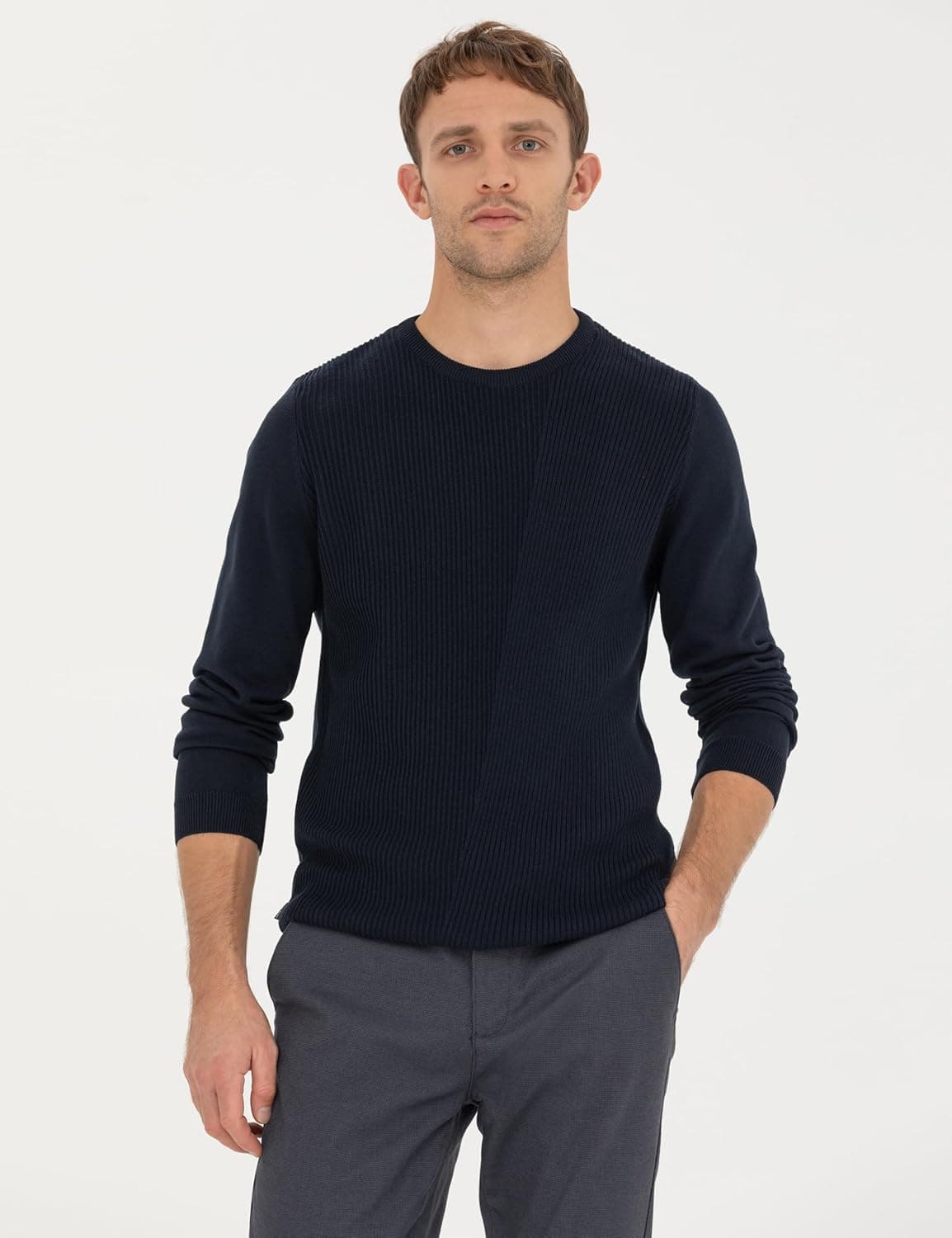 پلیور مردانه Pierre Cardin سرمهای مدل 50281823-VR033 پلیور مردانه Pierre Cardin سرمهای مدل 50281823-VR033