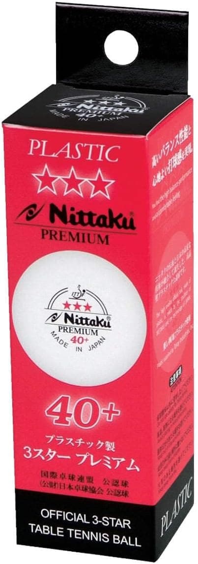 توپ تنیس روی میز 3 ستاره NITTAKU مدل 40+ توپ تنیس روی میز 3 ستاره NITTAKU مدل 40+