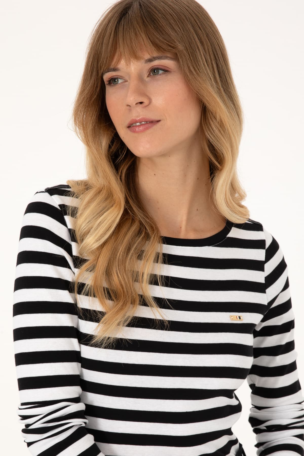 سوئیشرت زنانه U.S. Polo Assn. مشکی راهراه با یقه گرد مدل 50314203-VR046 سوئیشرت زنانه U.S. Polo Assn. مشکی راهراه با یقه گرد مدل 50314203-VR046