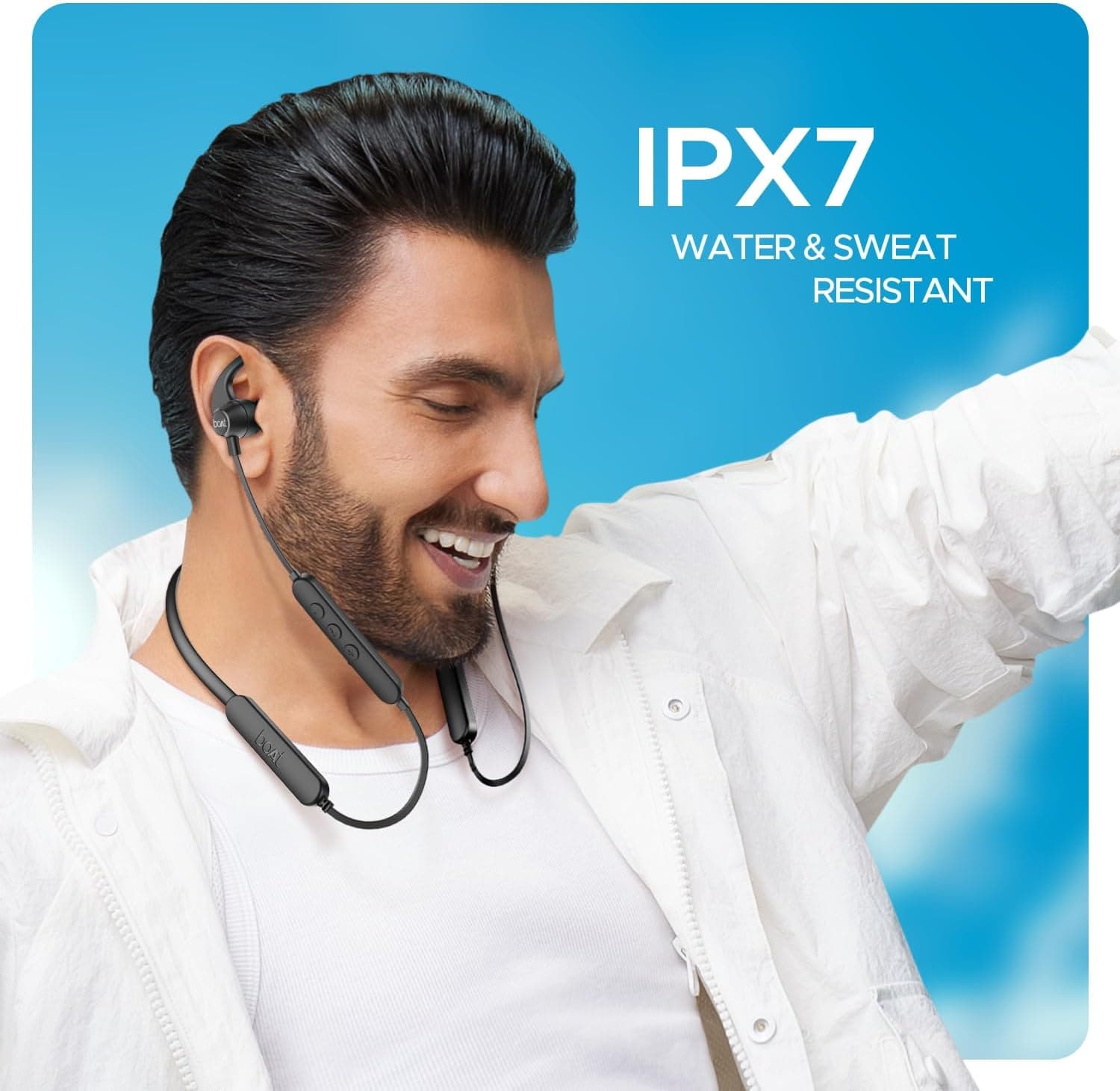 ایرفون بلوتوثی گردنی بیسیم boAt مدل Rockerz 255 Pro+ مشکی ایرفون بلوتوثی گردنی بیسیم boAt مدل Rockerz 255 Pro+ مشکی