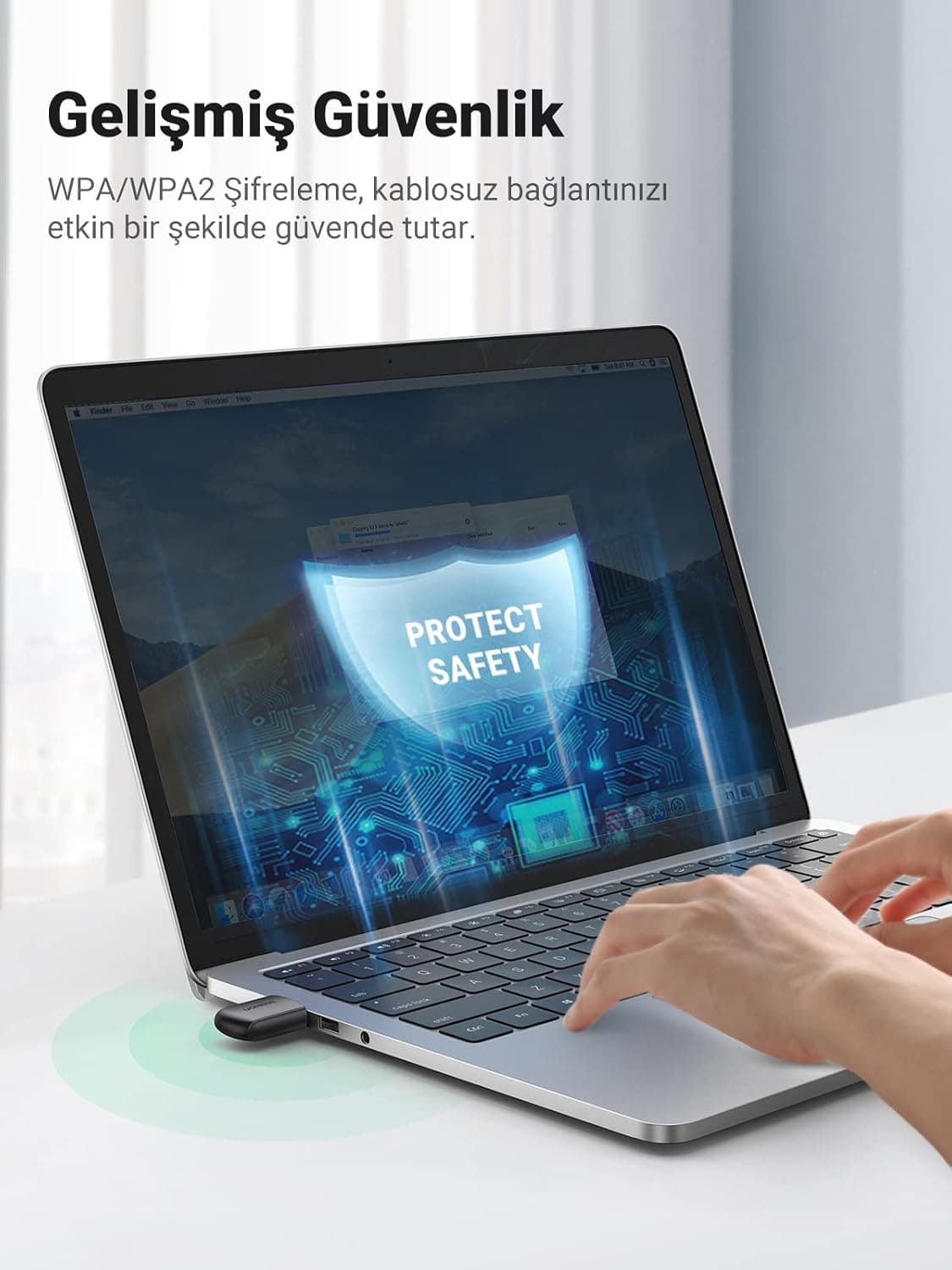 آداپتور شبکه USB UGREEN گیرنده Wi-Fi دوبانده 2.4 و 5 GHz آداپتور شبکه USB UGREEN گیرنده Wi-Fi دوبانده 2.4 و 5 GHz