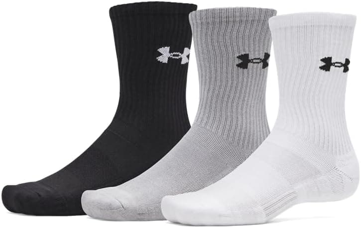جوراب یونیسکس Under Armour نخی عملکردی 3 Pack Crw جوراب یونیسکس Under Armour نخی عملکردی 3 Pack Crw