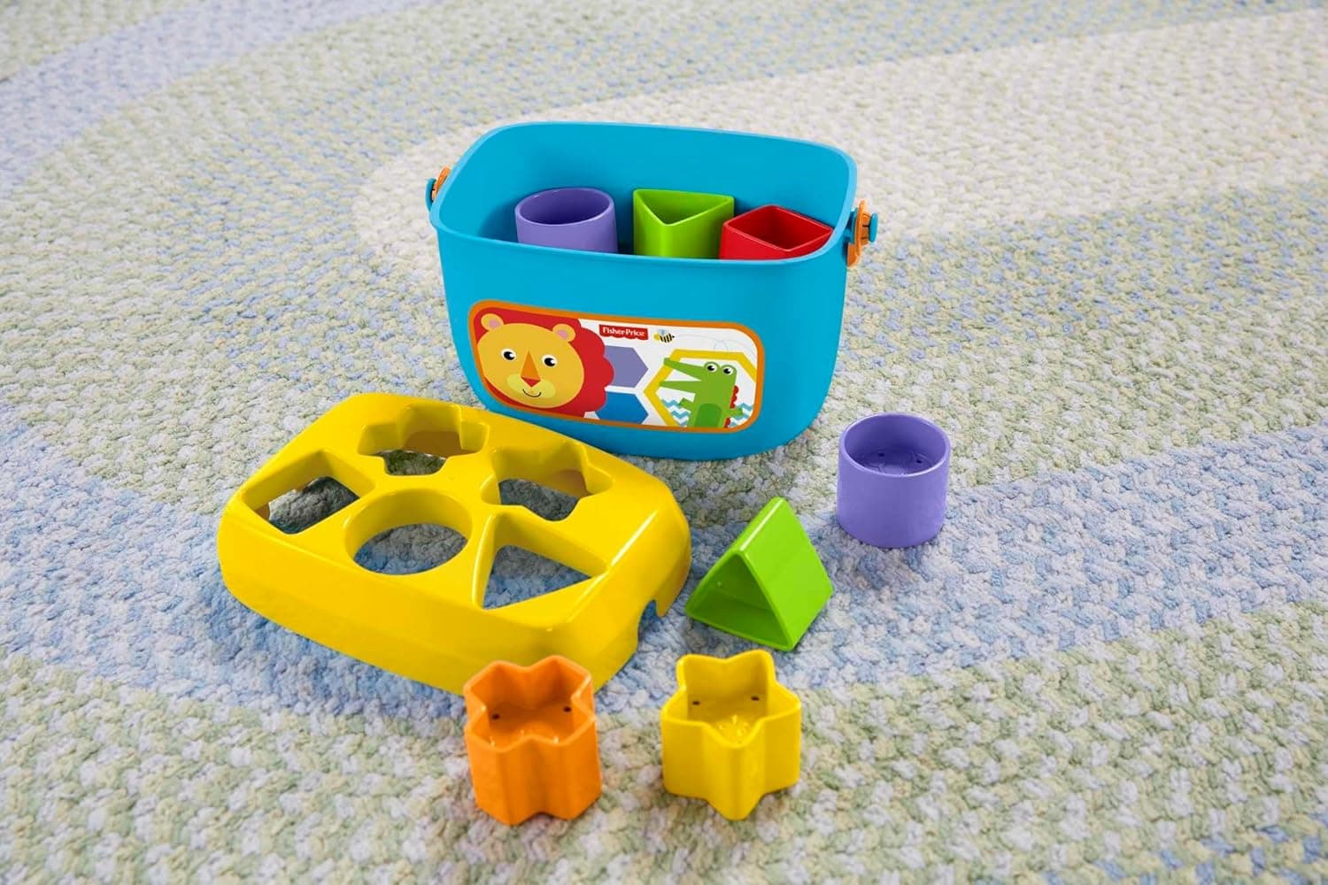اسباببازی جورچین اشکال نوزاد Fisher-Price مدل Baby's First Blocks Set اسباببازی جورچین اشکال نوزاد Fisher-Price مدل Baby's First Blocks Set