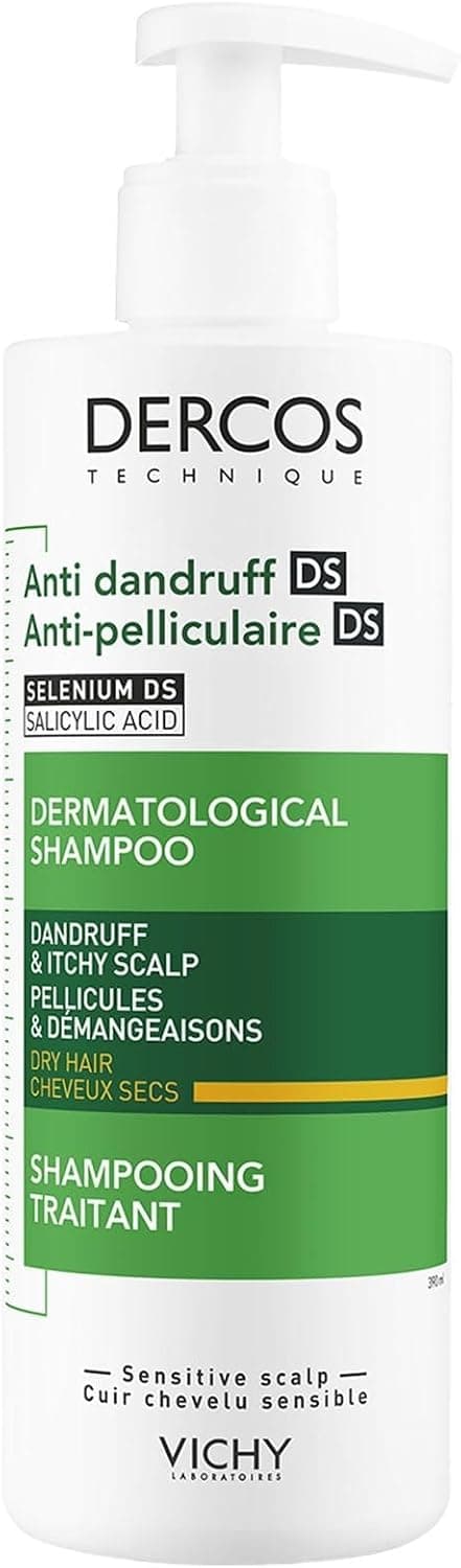 شامپو ضد شوره VICHY Dercos برای موی خشک 390 ML شامپو ضد شوره VICHY Dercos برای موی خشک 390 ML
