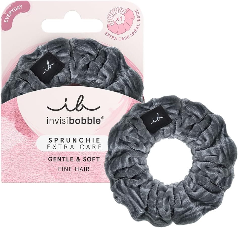 کش مو مدل SPRUNCHIE EXTRA CARE از برند invisibobble با پارچه مخمل کش مو مدل SPRUNCHIE EXTRA CARE از برند invisibobble با پارچه مخمل