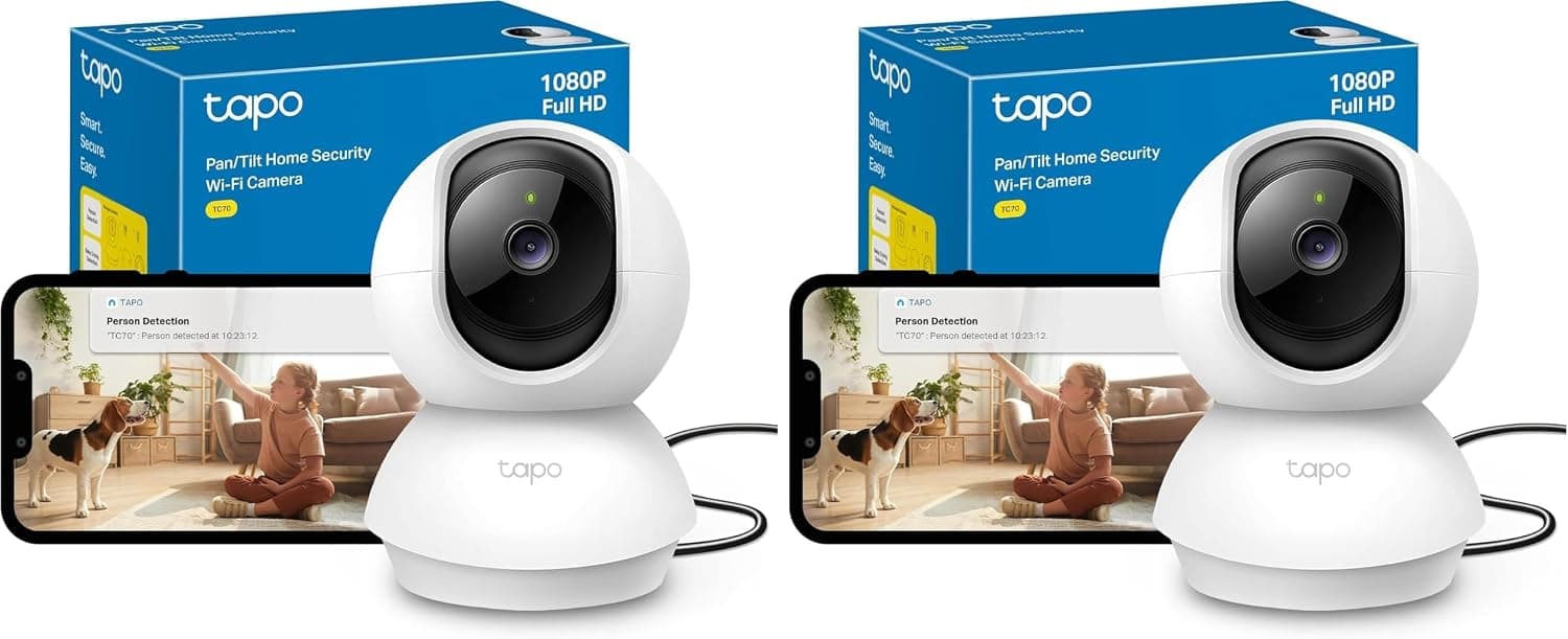 دوربین امنیتی هوشمند داخلی Tapo با چرخش افقی و عمودی 1080p مدل TC70 دوربین امنیتی هوشمند داخلی Tapo با چرخش افقی و عمودی 1080p مدل TC70