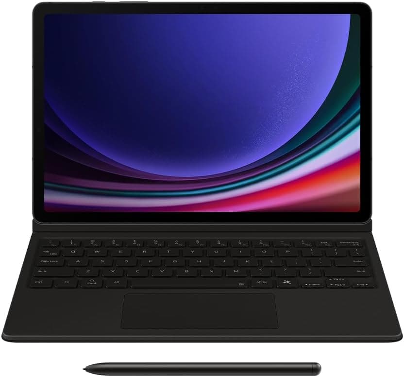قاب کیبوردار Samsung Galaxy Tab S9/S9 FE/S10 FE با ماوس پد مشکی قاب کیبوردار Samsung Galaxy Tab S9/S9 FE/S10 FE با ماوس پد مشکی