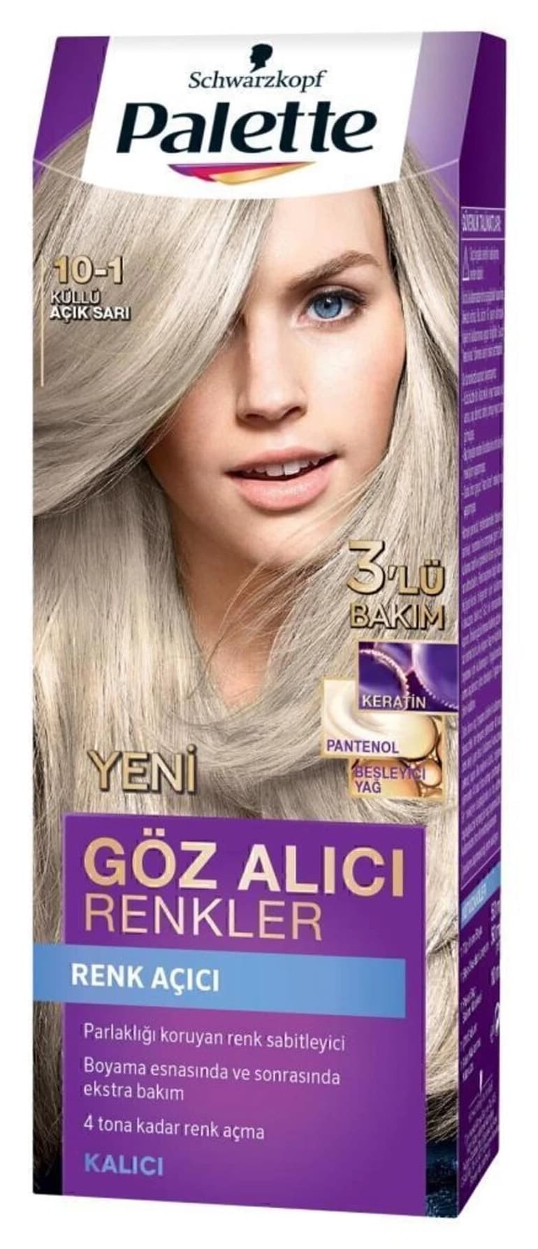 رنگ موی Palette زرد روشن خاکستری 10-1، 2 عدد رنگ موی Palette زرد روشن خاکستری 10-1، 2 عدد