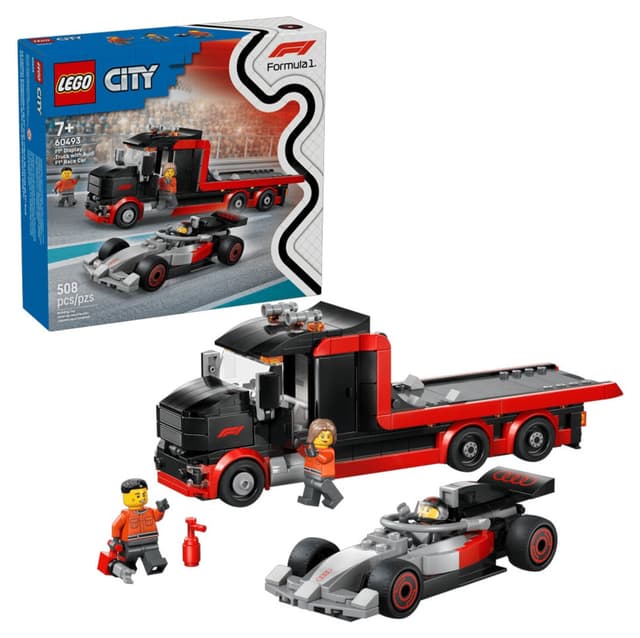 لگو 60493 City کودکان 7 سال به بالا کامیون نمایش Audi F1 با خودروی مسابقهای (508 قطعه) لگو 60493 City کودکان 7 سال به بالا کامیون نمایش Audi F1 با خودروی مسابقهای (508 قطعه)