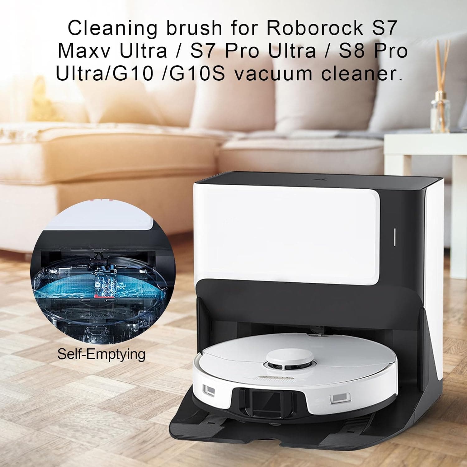 برس تمیزکننده غلتکی بسته 2 عددی CTDMJ برای Roborock S7 MaxV Ultra برس تمیزکننده غلتکی بسته 2 عددی CTDMJ برای Roborock S7 MaxV Ultra
