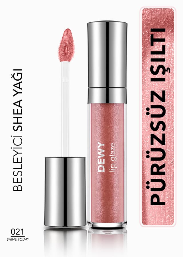 برق لب تغذیهکننده Flormar مدل Dewy Lip Glaze 021 Shine Today برق لب تغذیهکننده Flormar مدل Dewy Lip Glaze 021 Shine Today